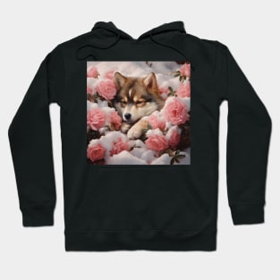 Finnish Lapphund And Roses Hoodie